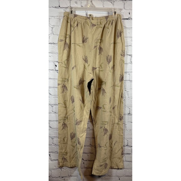 N.Y.L. Floral Tank Top & Pants Set Casual Comfy Loungewear Size L/XL - Picture 5 of 6